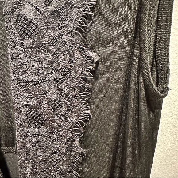 Free People Lady Jane Paisley Sheer Shell Open Lace Back Dress Size Small - Picture 7 of 11